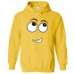 Yellow Sponge Cartoon Face Unisex Kids and Adults Pullover Hoodie						 									 									